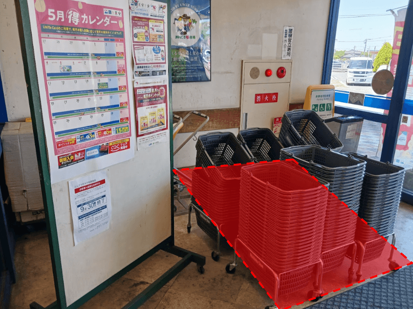 風除室 販促プロモーションや物販に最適なスーパー店内催事イベントスペース